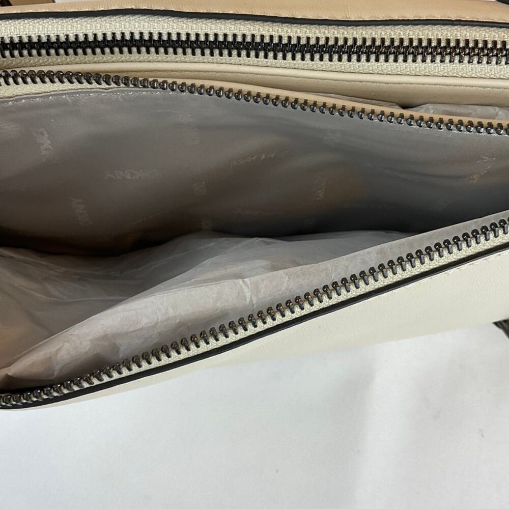 DKNY Ellis Tri Comp Crossbody Purse - Ivory, about 7x11x2 inches - Picture 10 of 11